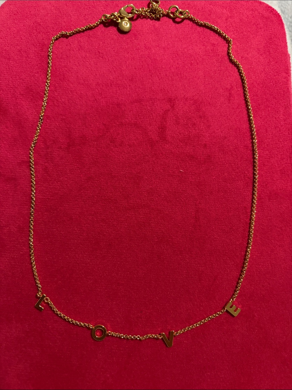 J. Crew Gold-tone LOVE Letter Necklace